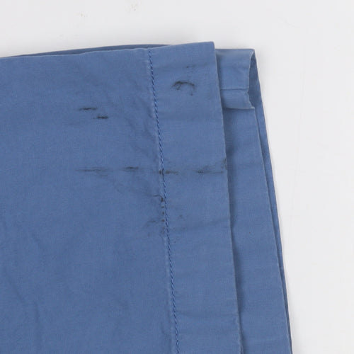 Marks and Spencer Men's Blue Slim Fit Chino Trousers