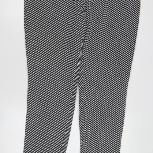 Naya Women's Black Geometric Trousers Size M