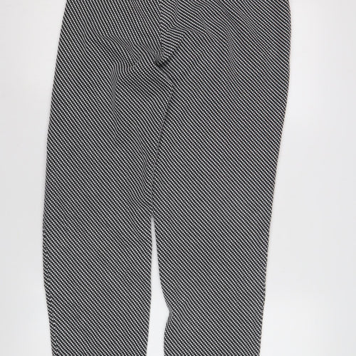 Naya Women's Black Geometric Trousers Size M