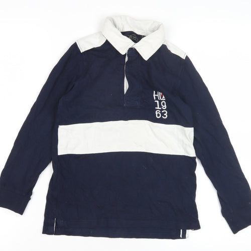 Henri Lloyd Boys Blue Rugby Shirt 7-8 Years