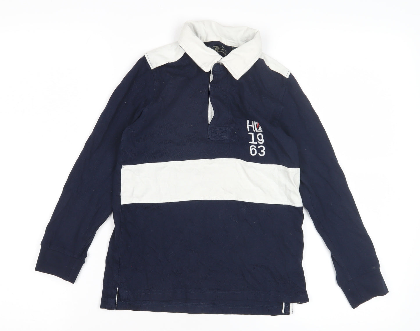 Henri Lloyd Boys Blue Rugby Shirt 7-8 Years