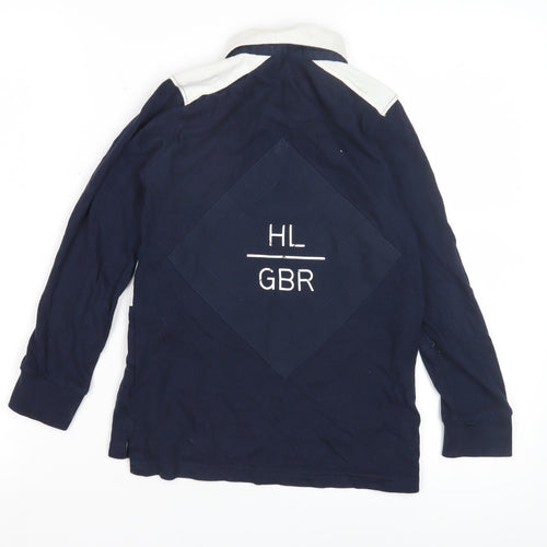 Henri Lloyd Boys Blue Rugby Shirt 7-8 Years