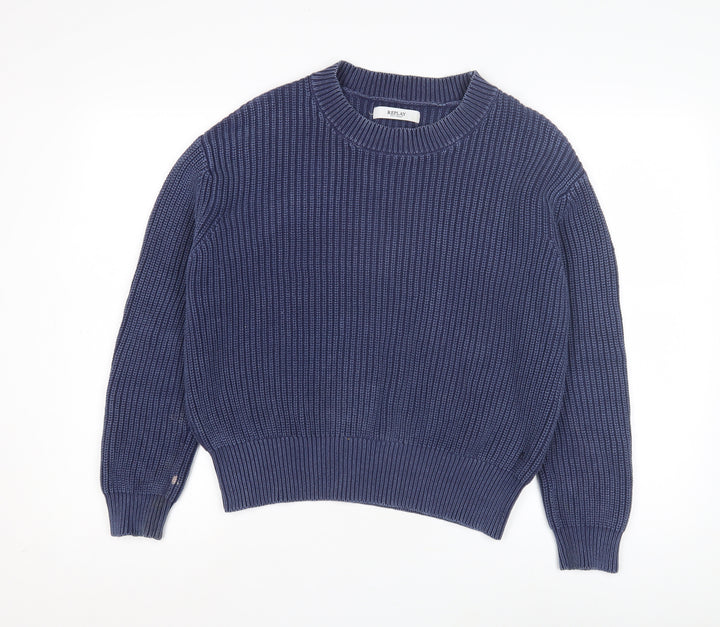 Replay Women's Blue Pullover Jumper - M