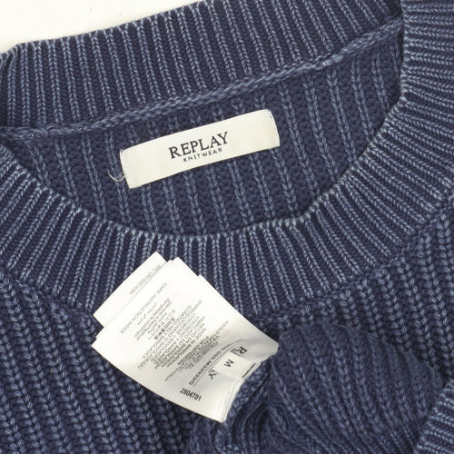 Replay Women's Blue Pullover Jumper - M