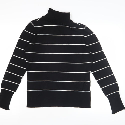 Linea Women's Black Roll Neck Pullover Jumper M