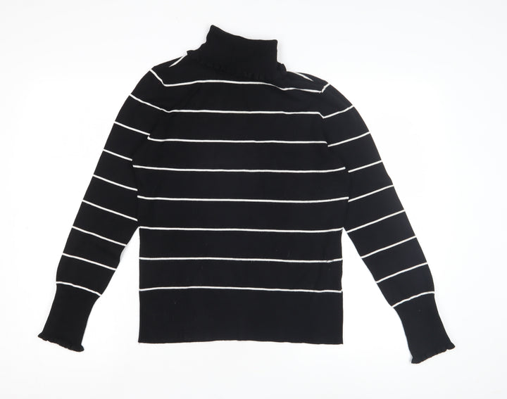 Linea Women's Black Roll Neck Pullover Jumper M