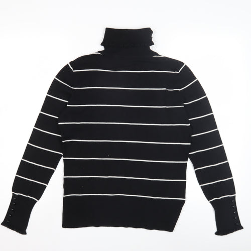 Linea Women's Black Roll Neck Pullover Jumper M