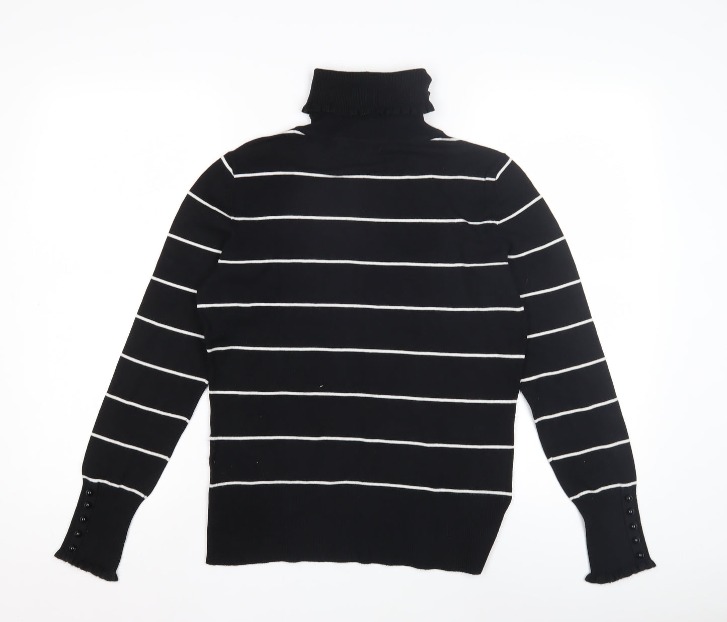 Linea Women's Black Roll Neck Pullover Jumper M