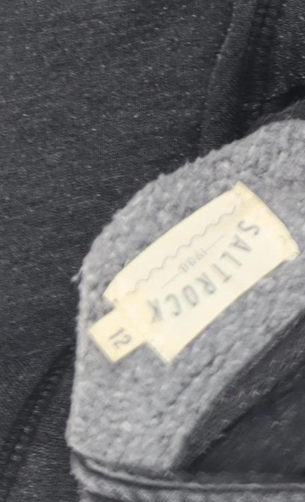 Saltrock Women's Grey Cotton Jacket Size 12