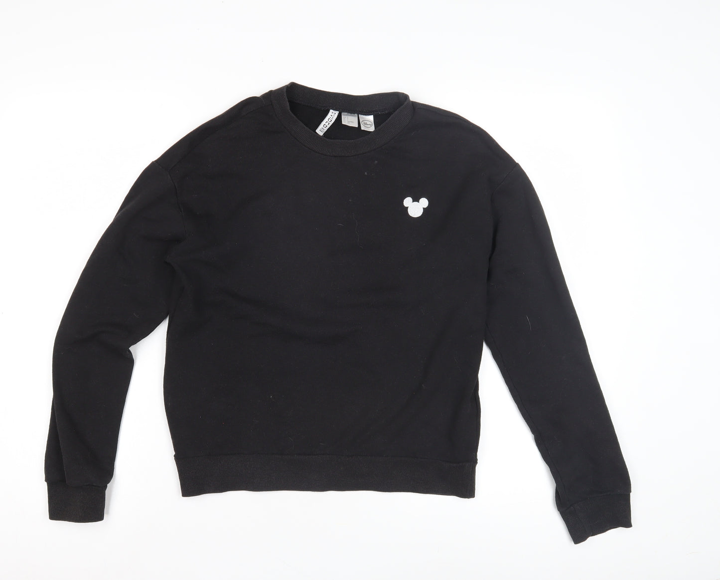 H&M Women’s Black Pullover Sweatshirt, S, Disney Theme