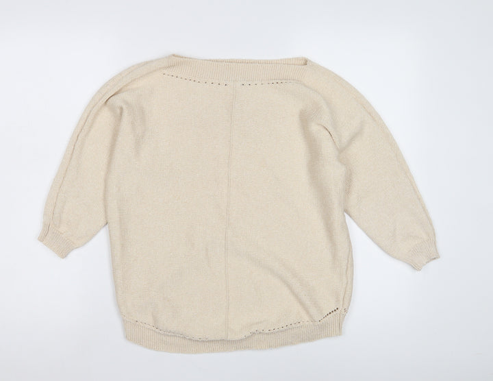 Bonmarché Women's Beige Medium Jumper