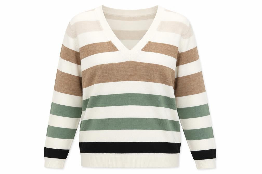 Front view of Marks & Spencer Women's Striped jumper M