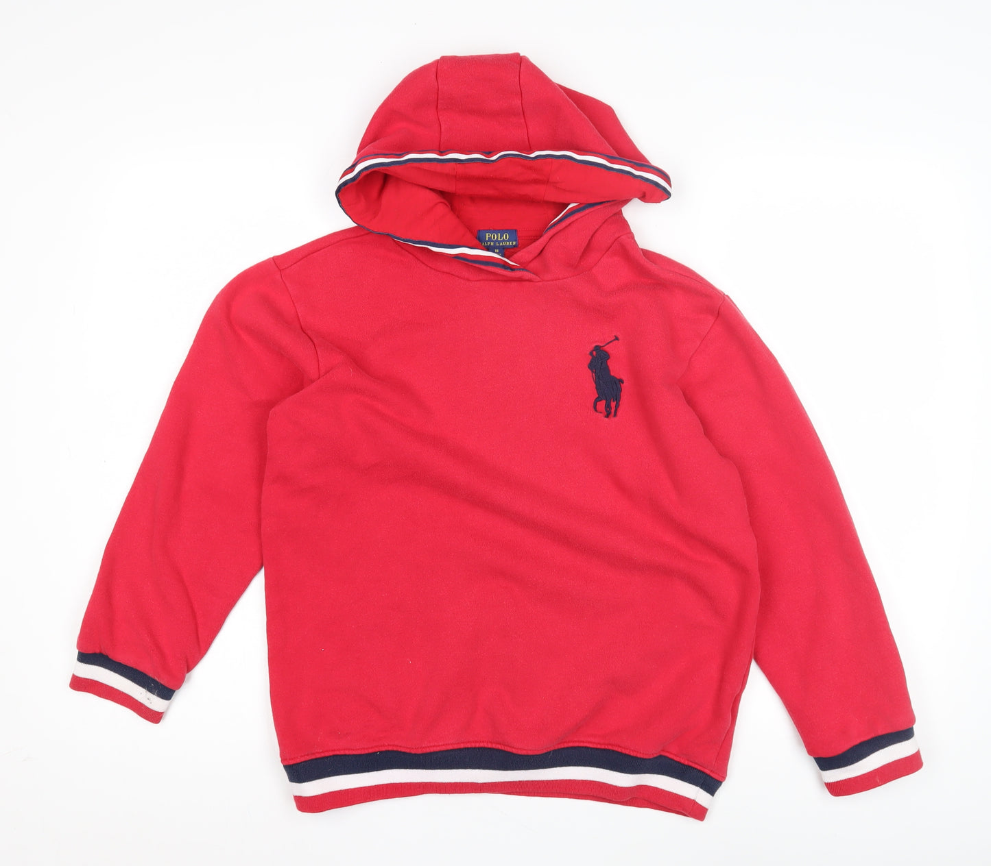 Polo Ralph Lauren Women's Red Pullover Hoodie Size 16
