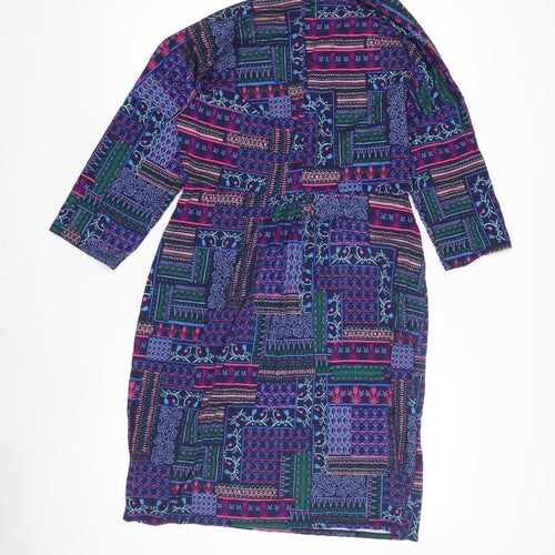 Monsoon Women's Multicoloured Patchwork Shift Dress