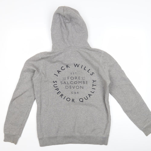 Jack Wills Women’s Grey Pullover Hoodie Size 6