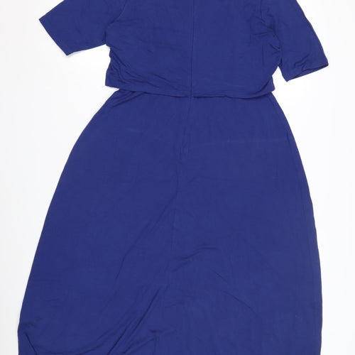 ASOS Women's Blue Long Cotton Dress Size 10