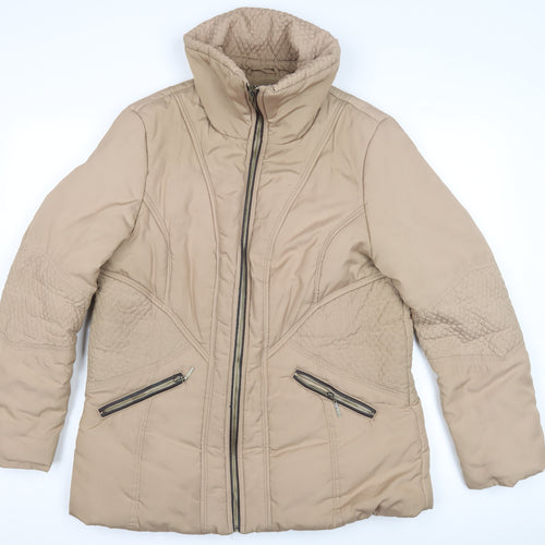 Principles Beige Women's Puffer Jacket Size 16
