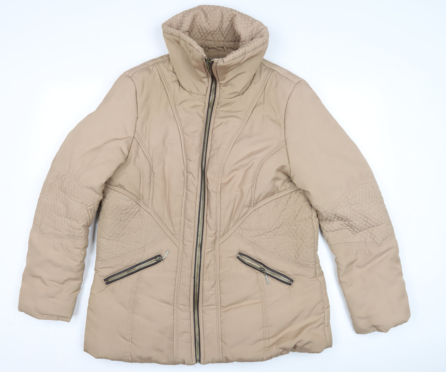 Principles Beige Women's Puffer Jacket Size 16
