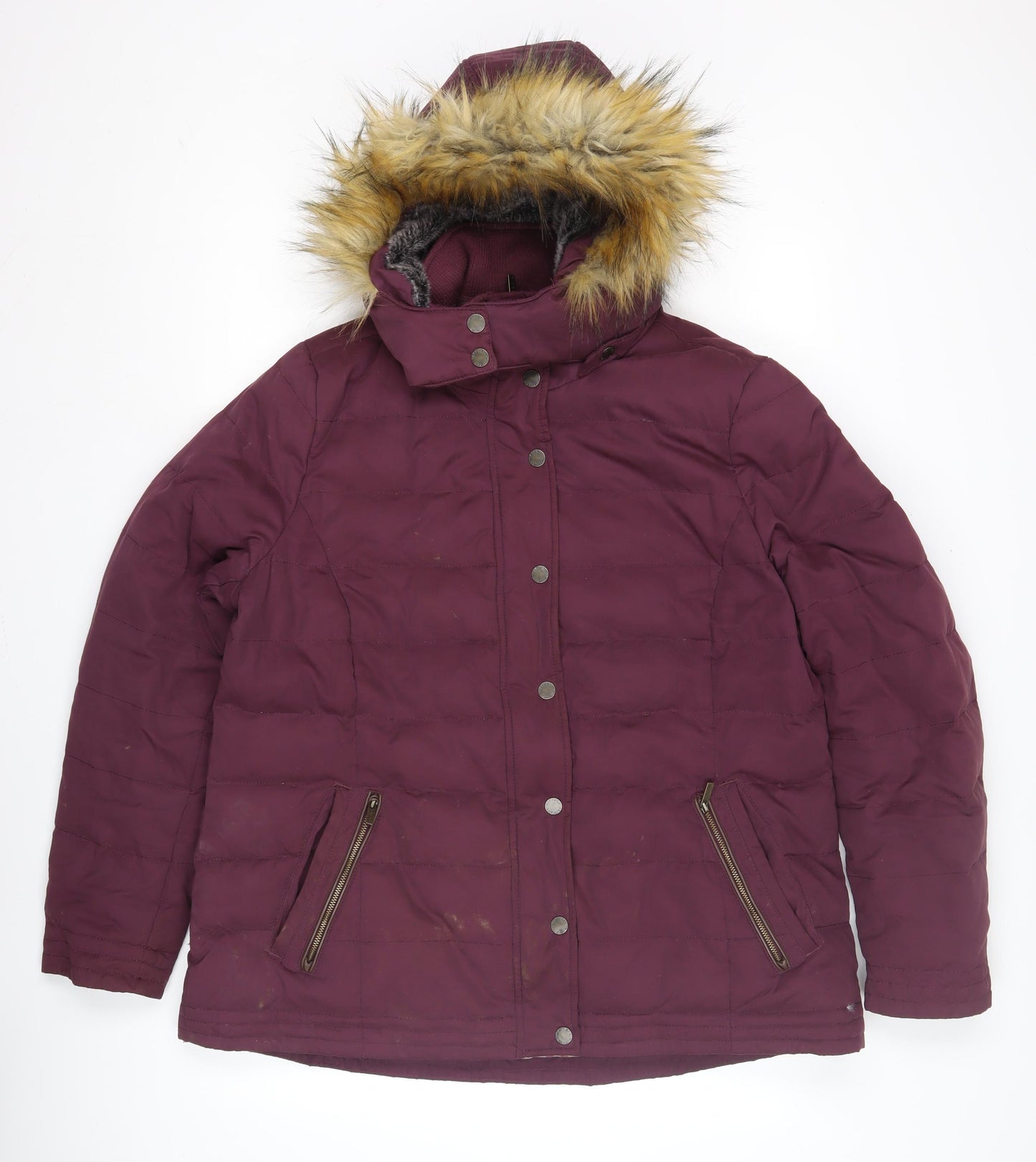 Fat Face Women's Purple Puffer Jacket Size 18