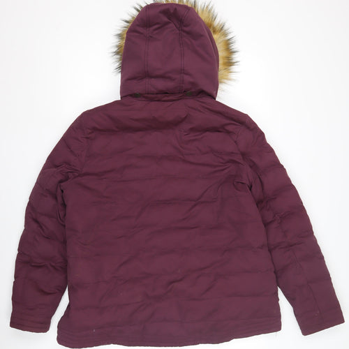 Fat Face Women's Purple Puffer Jacket Size 18