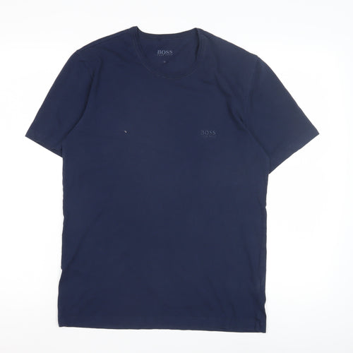 Hugo Boss Men's Blue Crew Neck T-Shirt - M