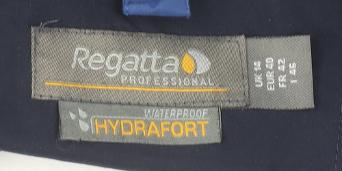 Regatta Women's Waterproof Blue Rain Jacket Size 14