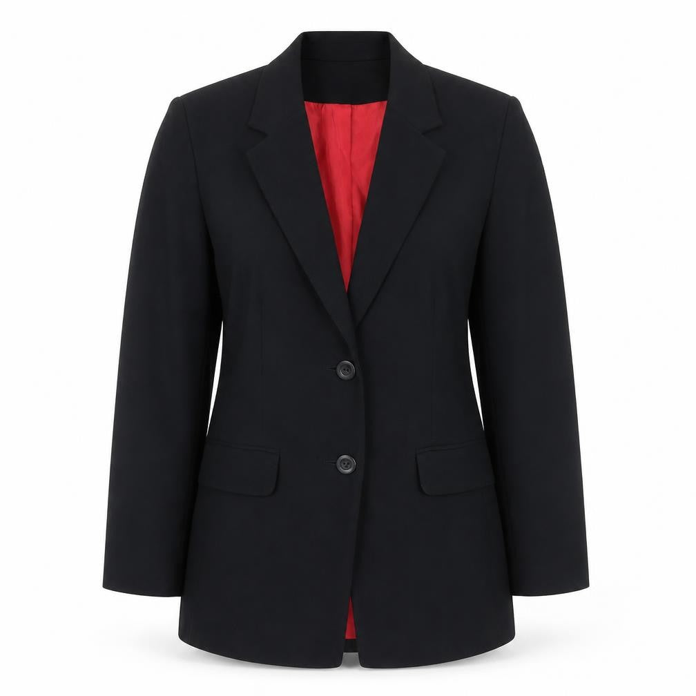 Front view of Richards Women’s Black Suit Jacket UK 14 Petite Formal