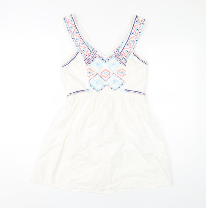 American Eagle Outfitters Women's Ivory A-Line Dress