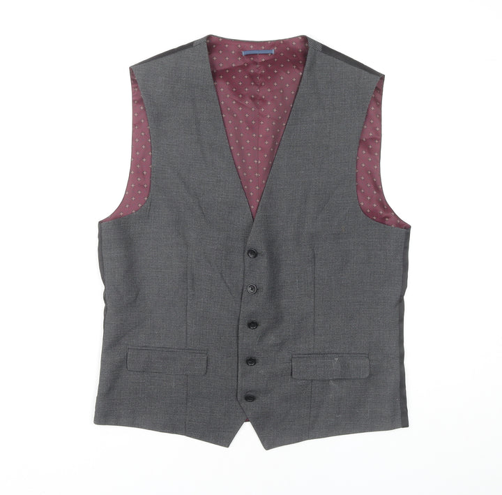 Next Men's Grey Suit Waistcoat - 40R