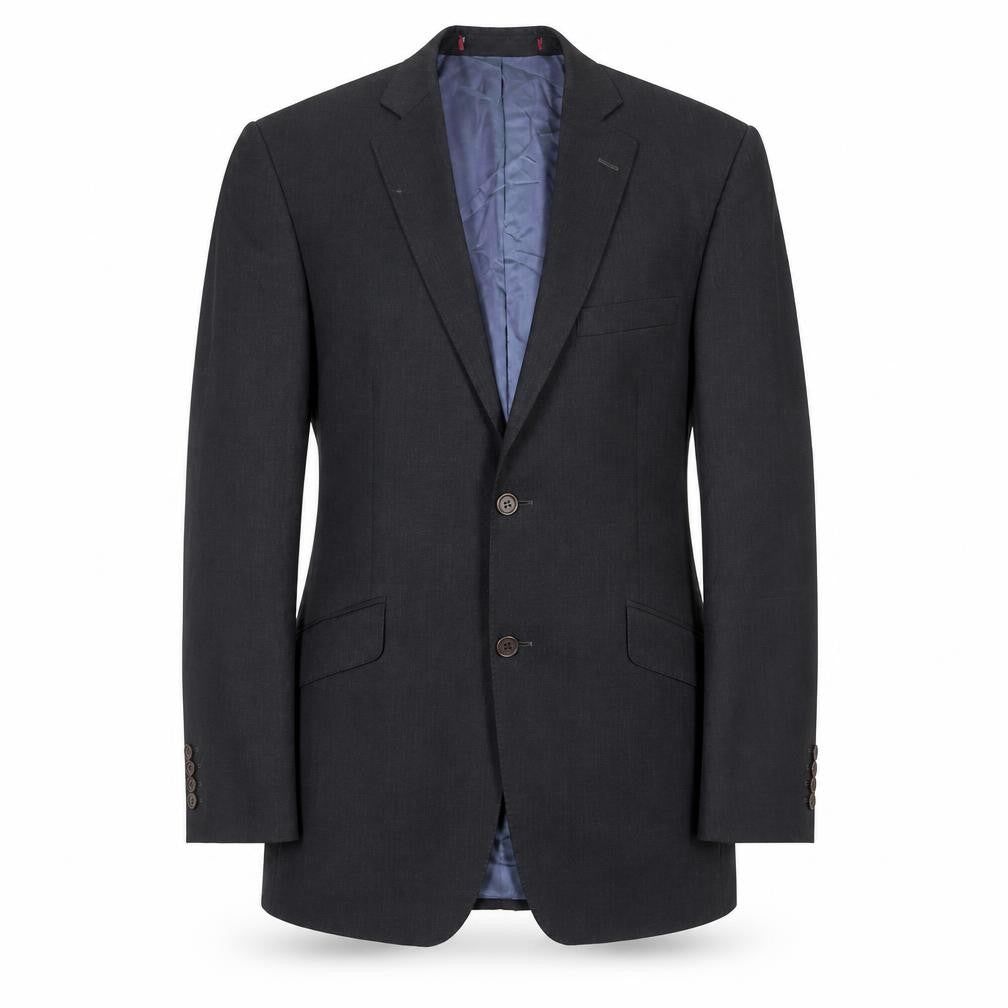 Front view of Alexandre Savile Row Men's Grey, size 42L, Suit Jacket