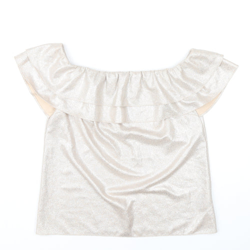Oasis Women's Beige Off Shoulder Camisole UK 10