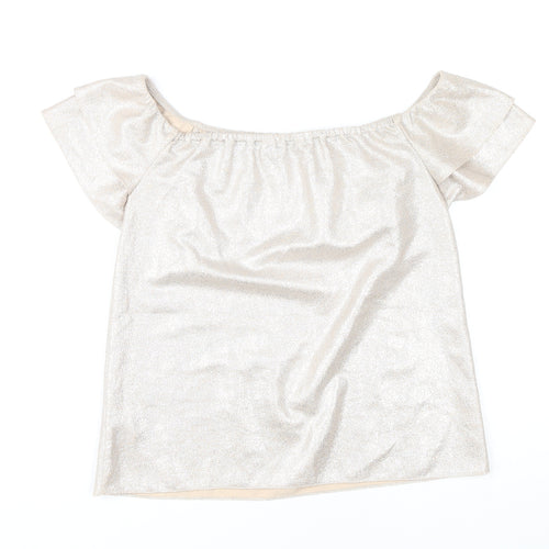 Oasis Women's Beige Off Shoulder Camisole UK 10
