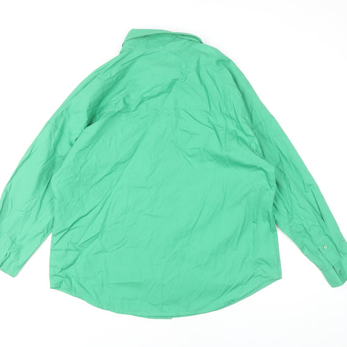 Cotton Traders Women's Green Button-Up Shirt Size 12