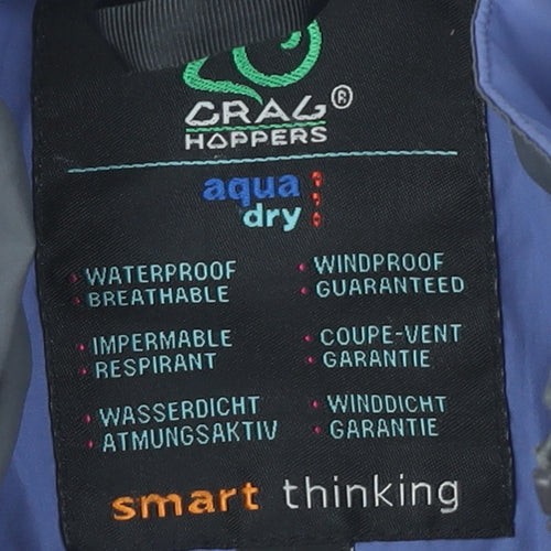 Craghoppers Women's Blue Waterproof Rain Coat Size 12