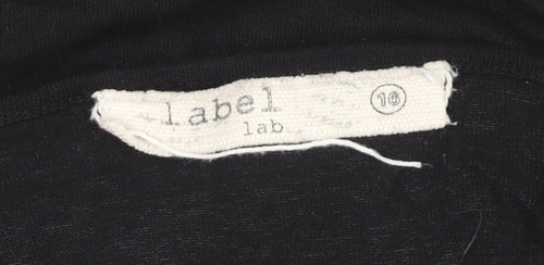 Label Lab Women's Black Wrap Top Size 16