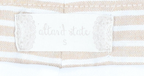 Alter'd State Women's Beige Striped Short Skirt S