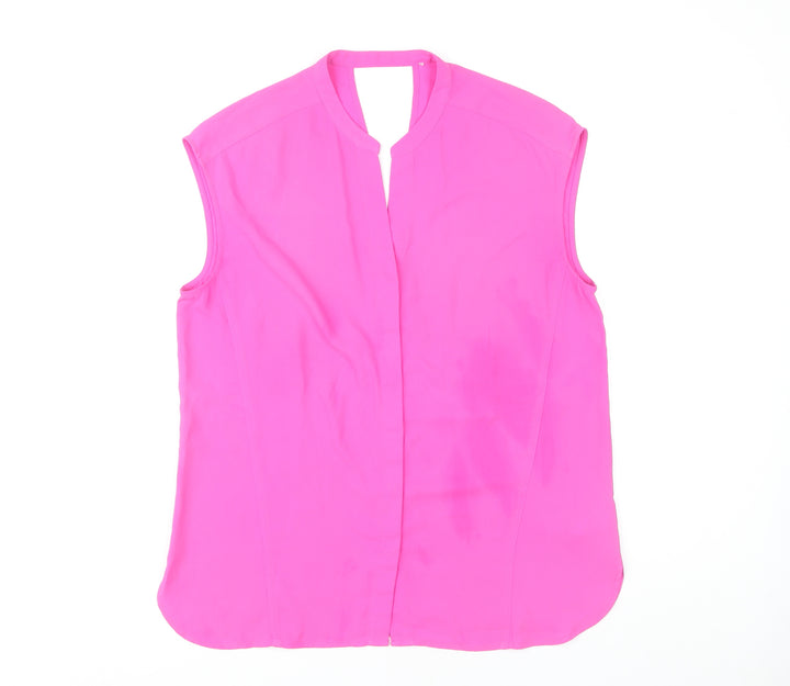 Warehouse Pink Sleeveless Blouse - Size 12