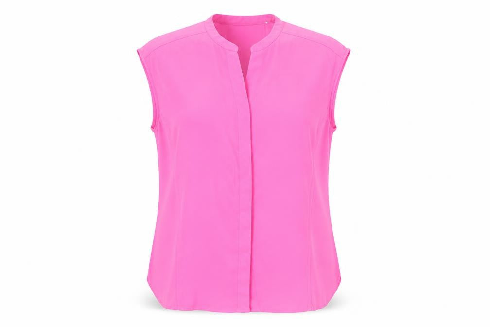 Warehouse Pink Sleeveless Blouse - Size 12