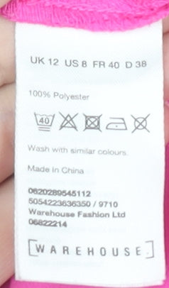 Warehouse Pink Sleeveless Blouse - Size 12