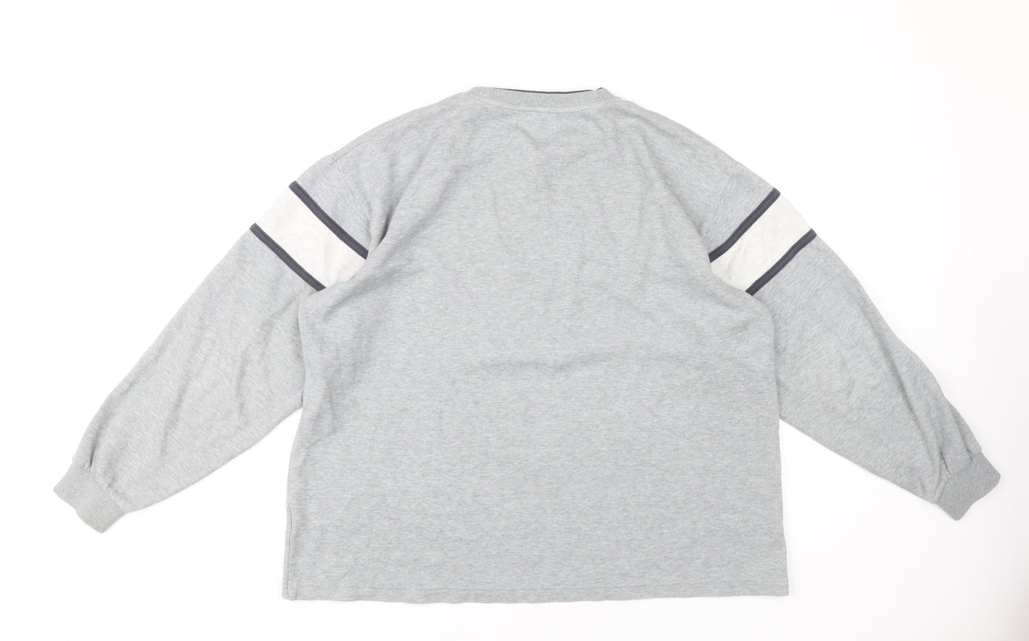 FILA Men's Grey Pullover Sweatshirt M Striped