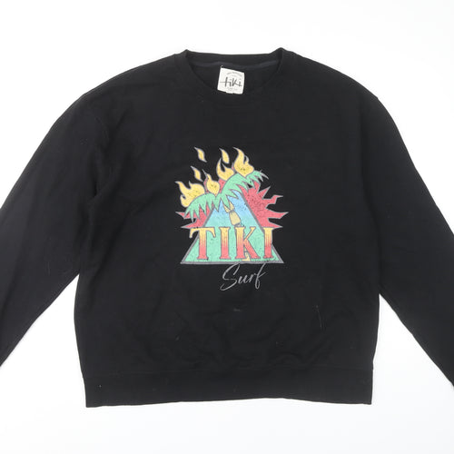 Tiki Men's Black XL Pullover Surf Sweatshirt