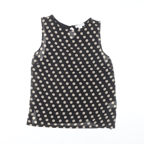 Cotton On Women's Black Polka Dot Tank, Size M