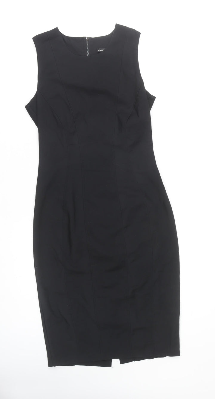 Warehouse Women's Black Sheath Dress Size 10