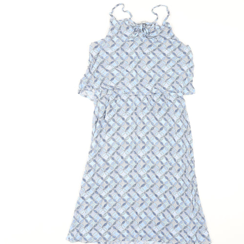Dickins & Jones Women's Blue Dress M Viscose