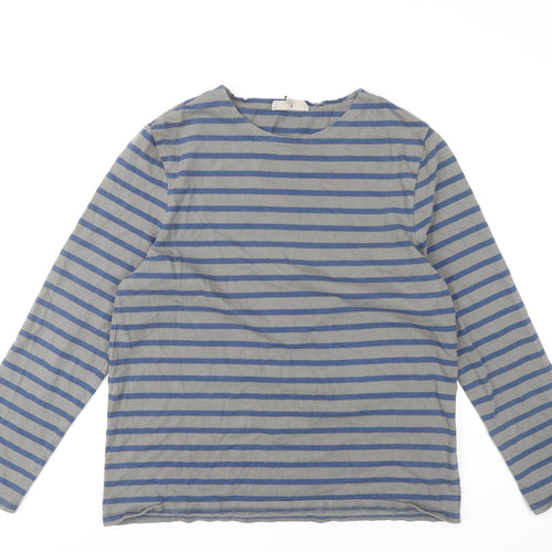 Seasalt Cornwall Unisex Blue Striped Sailor Shirt L