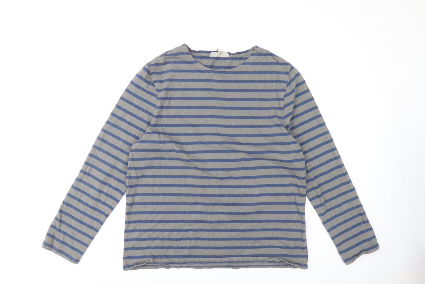 Seasalt Cornwall Unisex Blue Striped Sailor Shirt L