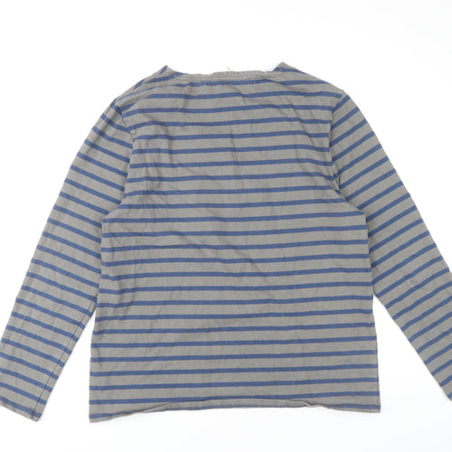 Seasalt Cornwall Unisex Blue Striped Sailor Shirt L