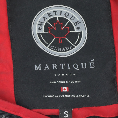 Martique Men's Red Puffer Jacket S - Winter Warm Hooded