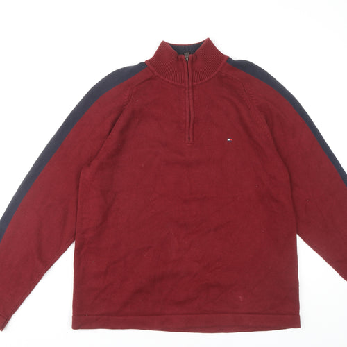 Tommy Hilfiger Men’s Red Full Zip Jumper M