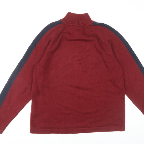 Tommy Hilfiger Men’s Red Full Zip Jumper M